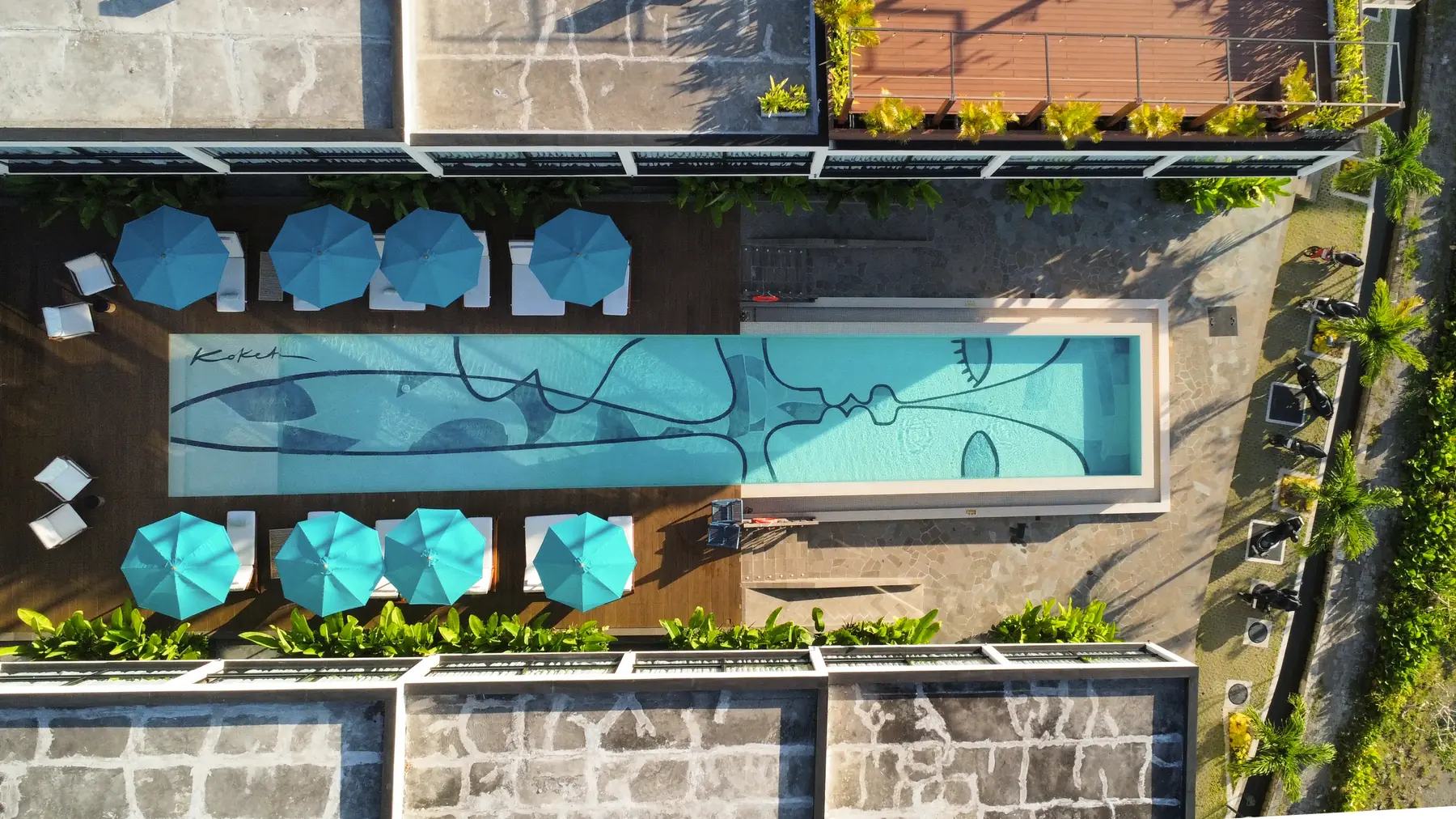 AWWA Boutique Hotel from above